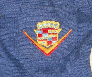 Vintage Ad Child ' s Blazer W/ Cadillac Logo Emblem on Breast Coat Pocket 2