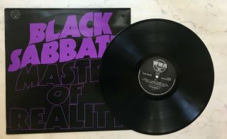 Black Sabbath ‎– Master Of Reality [lp] Rare Vinyl Pressing.  Wwa.  1973.  Uk