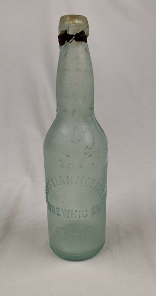 Christian Moerlein Brewing Co.  Cincinnati Ohio Beer Bottle Pre 1906