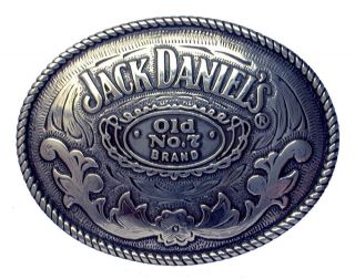 Jack Daniels Rodeo Oval Belt Buckle