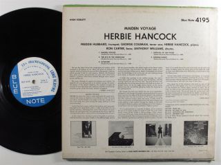 HERBIE HANCOCK Maiden Voyage BLUE NOTE LP mono NY 2