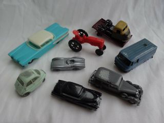 Vintage Plastic Toys & Models Siku Ford Edsel / Bmw Isetta / Wiking Mercedes Etc