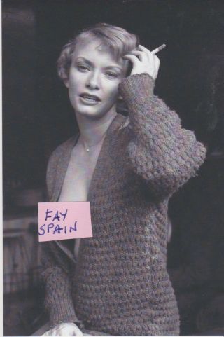 Fay Spain D@50 Pvt Lives Of Adam & Eve,  The Godfather Part Ii (mrs Roth) Signed P