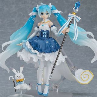 Anime Figma Ex - 054 Vocaloid Snow Miku Snow Princess Ver.  Pvc Figure Toy No Box