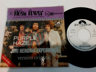 Jimi Hendrix Experience - Purple Haze - 7 " Mexico Single Ep Promo Record Ps Polydor