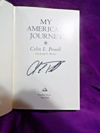 MY AMERICAN JOURNEY,  General Colin Powell,  1st Edition,  Signed 3