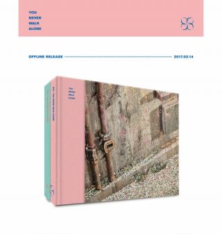 BTS [YOU NEVER WALK ALONE] Album 2 Ver SET 2CD,  2ea P.  Book,  2p Card,  GIFT,  TRACKING 6