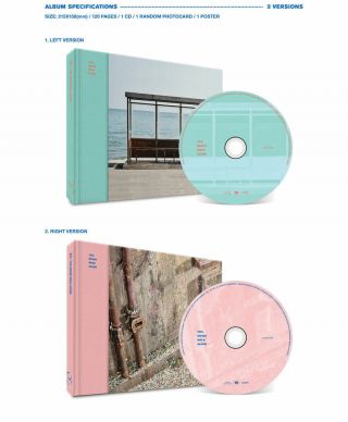 BTS [YOU NEVER WALK ALONE] Album 2 Ver SET 2CD,  2ea P.  Book,  2p Card,  GIFT,  TRACKING 7