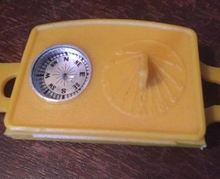 Toy Morse Code Buster Brown Vtg Moon Mission Agent Compass Sundial Wrist Band 5