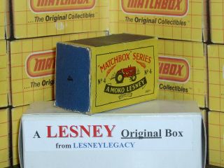 Matchbox Moko Lesney Massey Harris Tractor 4a/b Type B2 Empty Box