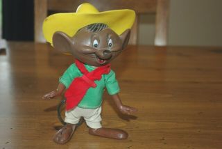 Vintage 1968 Speedy Gonzales 8 " Doll With Tag R.  Dakin - Looney Tunes Character