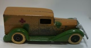 1920s Vintage Tootsie Toy Tan And Green Graham Ambulance No.  809 At20