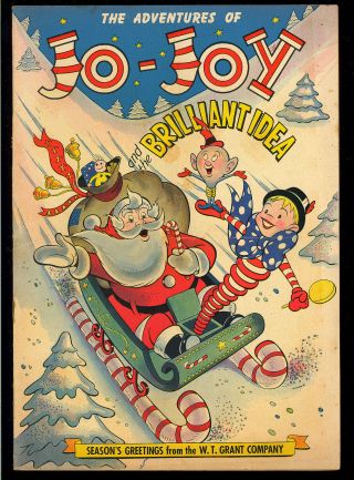 Adventures Of Jo - Joy Nn Santa Christmas Grant’s Dept.  Giveaway Comic 1950 Vg