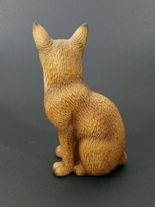 Vintage Global Art Harvey Knox Kingdom Orange Tabby Cat Ceramic Figurine 2