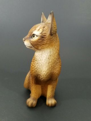 Vintage Global Art Harvey Knox Kingdom Orange Tabby Cat Ceramic Figurine 3