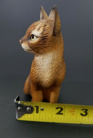 Vintage Global Art Harvey Knox Kingdom Orange Tabby Cat Ceramic Figurine 8