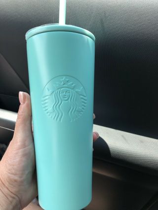2019 Summer Starbucks Cold Cup Green Stainless Steel Tumbler 16oz