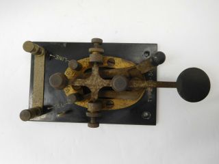 Vintage Type J - 38 Straight Key Hamm Radio Morse Code Telegraph 2
