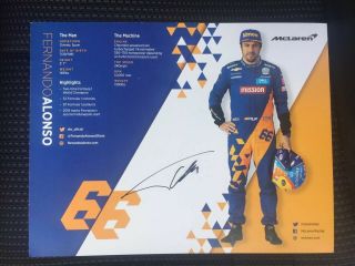 Fernando Alonso 2019 Indy Car Indianapolis 500 Promo Hero Card Smeared