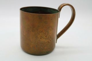 Vintage Cock & Bull Moscow Mule Copper Mug