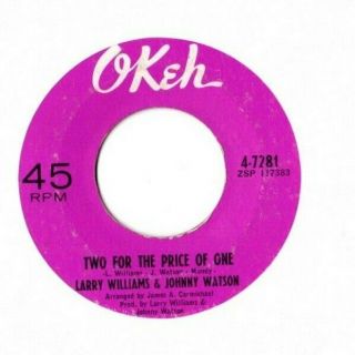 Northern Soul 45: Larry Williams & Johnny Watson Two For The Price Of One Hear