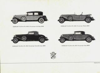 1931 Cadillac V12 V16 Multicylinder Performance Dealer Sales brochure 3