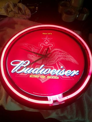Budweiser Neon Clock
