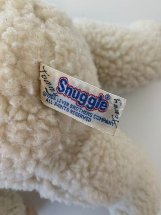 Vintage 1986 Snuggle Bear Plush Toy 14” RUSS 4