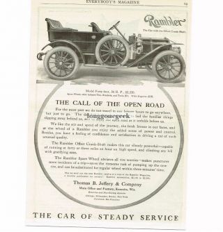 1909 Columbus Buggy Co.  Electric Automobile Car Vtg Print Ad