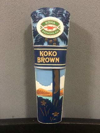 Kona Brewing Koko Brown 6.  5 " Short Beer Tap Handle No Box