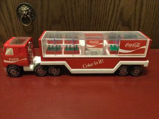 Buddy L Coke Is It Coca - Cola Delivery Semi With Machine And 8 Cases 1980’s 15”