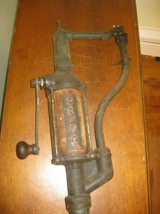 Vintage Rare Quaker State Hand Crank Oil Pump