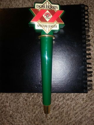 Dos Equis Xx Vintage Beer Tap Handle Special Lager 12 " Tall
