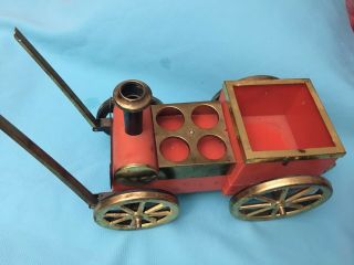 Vintage Red Steam Locomotive Music Box No Shot Glasses " Parts Only "