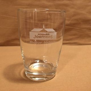 Vintage Hotel Drinking Glass Howard Johnson 