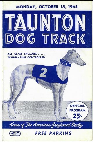 12 Greyhound Racing Program 1956 - 65 Taunton MA Multnomah Kennel Club Portland OR 8