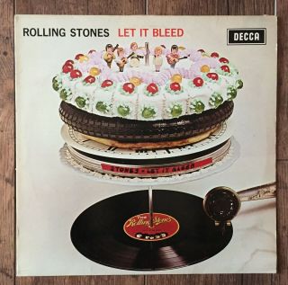 The Rolling Stones ‎let It Bleed Lp Uk Near Blue Boxed Decca Skl 5025