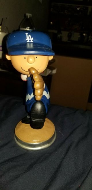 Charlie Brown Dodgers Figurine Not Bobblehead