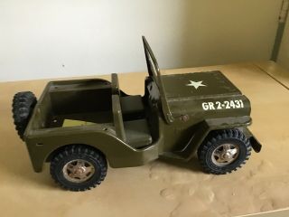 Vintage Tonka Army Jeep 4 - Circa 60’s - Gr2 - 2431