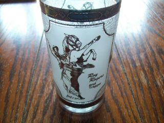 Vintage Roy Rogers And Trigger Deluxe Glass Bought From Roy 