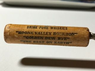 Old Corkscrew Bottle Opener Boone Valley Bourbon,  S.  H.  Oppenheimer