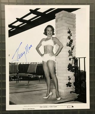 Terry Moore Signed 8x10 Town Tamer Publicity Photo Autographed Auto