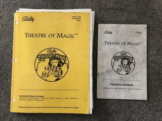 Bally Theatre Of Magic Pinball Manuals 1995