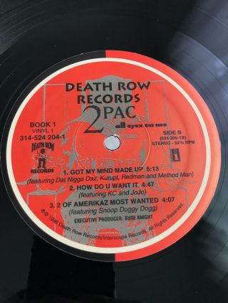 2Pac ‎– All Eyez On Me / 4 × Vinyl LP Death Row 314 - 524 204 - 1 US ORG 1996 6