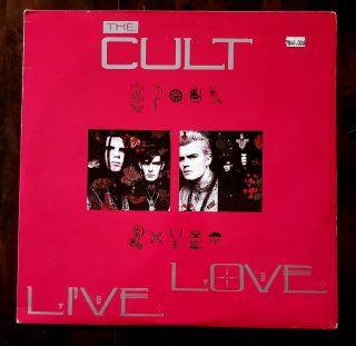 The Cult Love Live 2 Lp Rare Milano Colour Yellow Green Gothic