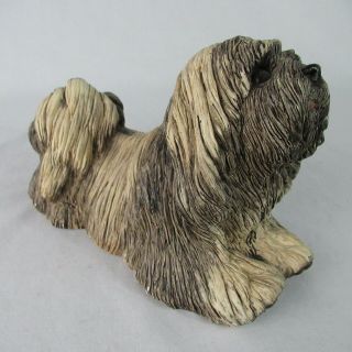 Classic Critters 1984 Vintage Dog Sculpture Shih Tzu Sandcast 8 "