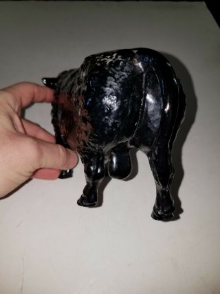 vintage plastic Breyer Black Angus bull figure from an old Meat Market 6