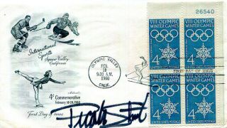 Authentic Olympic Skiing Champion Picaboo Street Signed Fdc