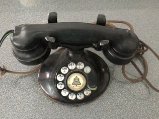 Rare Vintage 1920’s Western Electric Antique Bell Telephone With E - 1 Receiver.