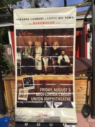 Giant Vinyl Miranda Lambert & Little Big Town Banner 48x92 2